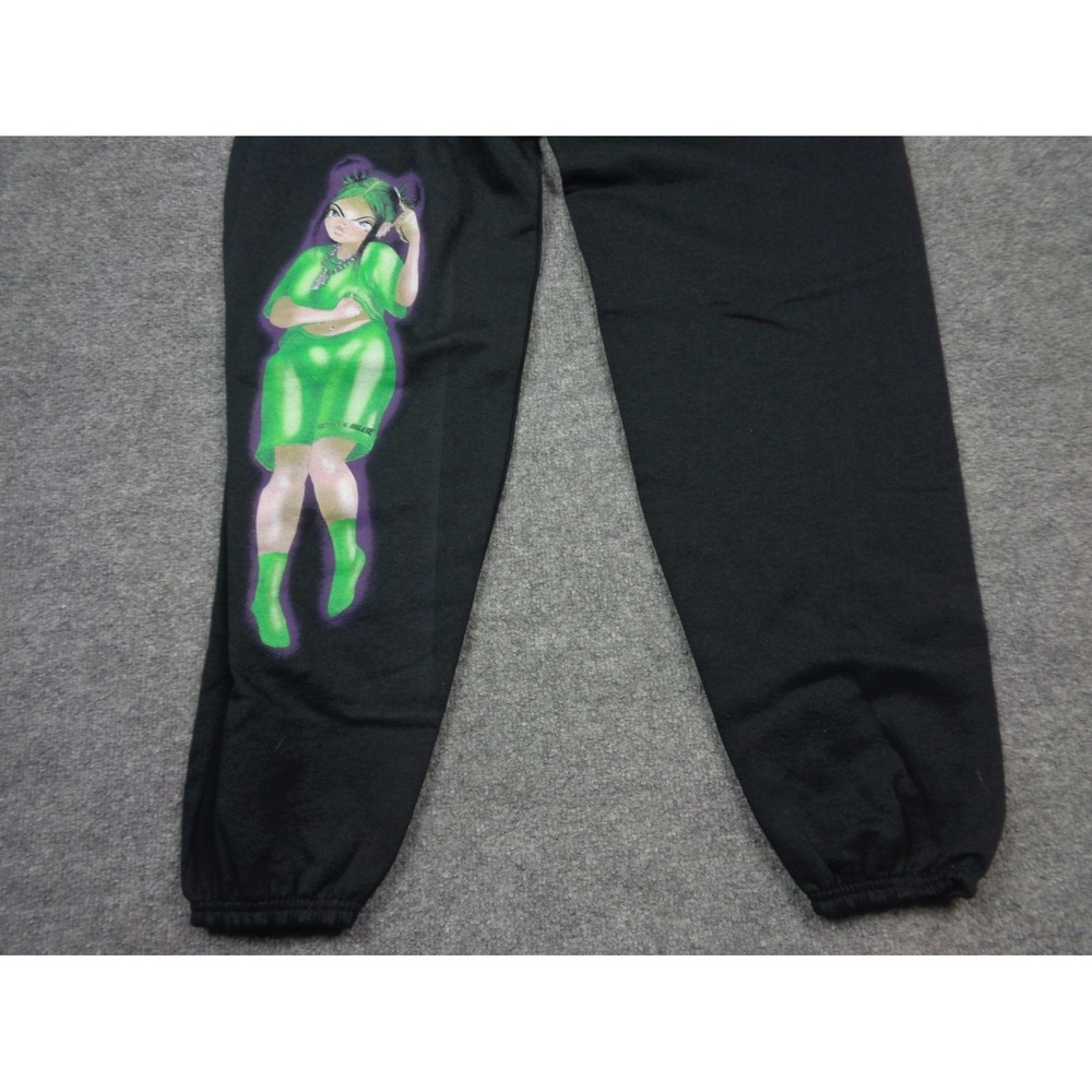 Billie Eilish Soto Gang Jogger Sweatpants Adults Large Black Music Rare - Picture 3 of 12